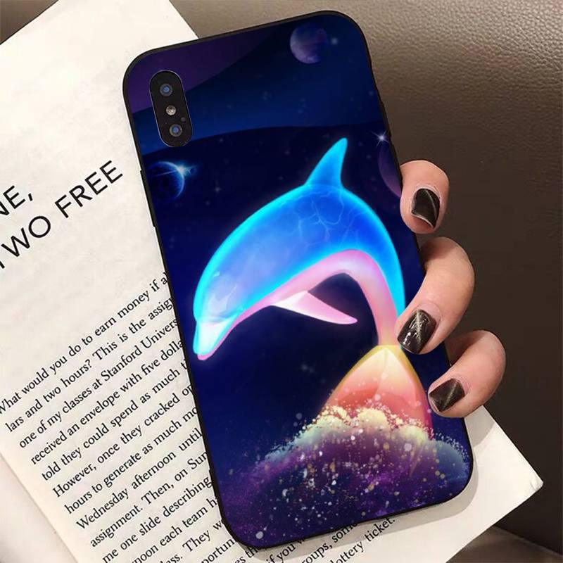 Animal Cute Dolphin Phone Case For Iphone 11 12 13 Mini Pro Xs Max 8 7 6 6s Plus X 5s Se 2020 Xr Case Soft Tpu Cover Flexible Ultra Slim Anti-scratch Cover by Stevvex