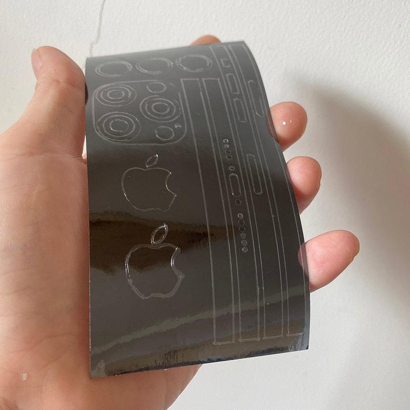Frame Decal Skin for iPhone 13 Pro Max Side Film Cover Protector Ultra Thin Matte Stickers For 13 Mini Protector Film Side Frame Film Skin Anti-Scratch Sticker by Stevvex