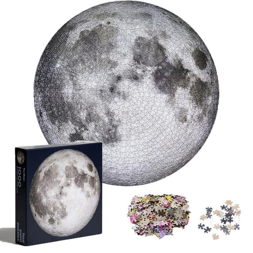1000pcs Modern Round Puzzles Toys Puzzles Educational Toys Puzzles For Adults Interesting Goods Learning And Education Moon and Planets Puzzles by Stevvex