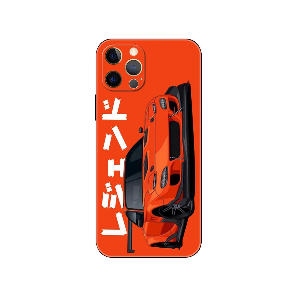 Black Phone Case Mask for iphone 5 5s se 2020 6 6s 7 8 plus x 10 XR XS 11 12 mini pro MAX Back Cover Sports Car Transparent Phone Case Silicone Back Cover For iPhone by Stevvex