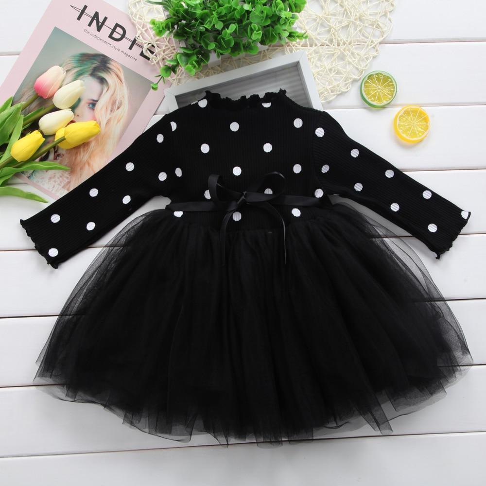 Modern Elegamt Newborn Princess Infant Baby Girl Clothes Polka Dot Tutu Ball Gown Party Dresses For Girls and Babies