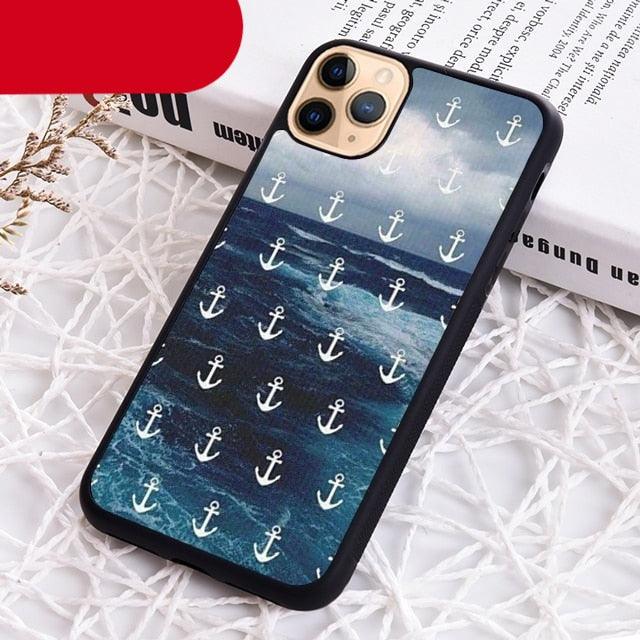 Blue Boat Anchor Printing Drawing Protection Phone Case For Iphone 14 Se 6 7 8 Plus Xr Xs 11 12 13 Pro Max Galaxy S21 22 Silicone Case Toy Story Protective Cover For Iphone by Stevvex