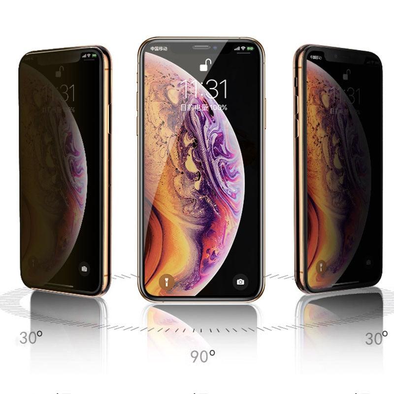 Anti Spy Tempered Glass For iPhone 14 13 12 mini 11 Pro XS Max X XR Privacy Screen protector iPhone 7 8 6 6S Plus SE 2020 Glass by Stevvex