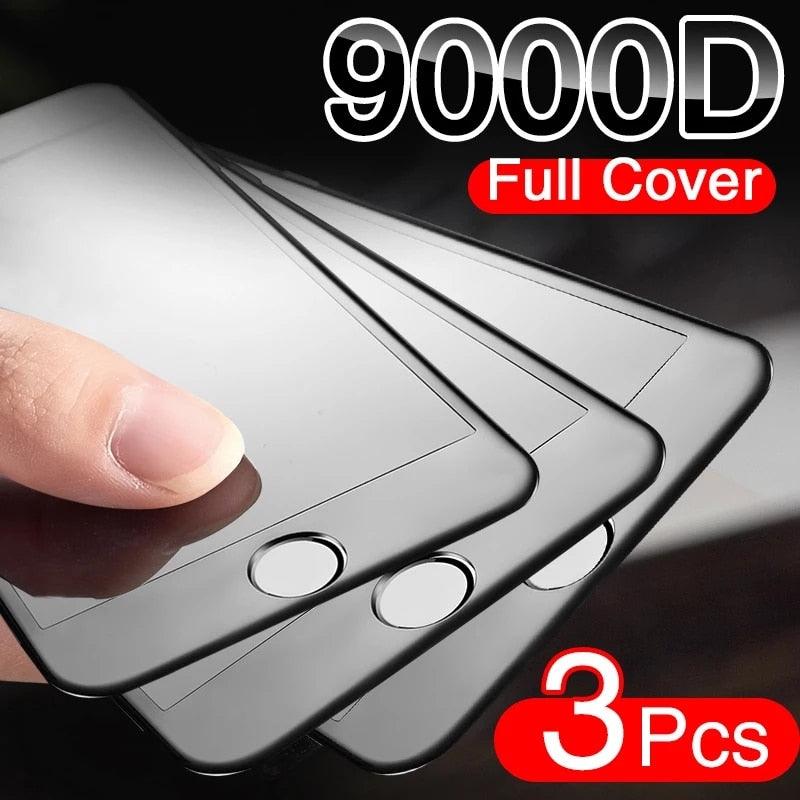 9000D Full Curved Soft Edge Protection Glass For iPhone SE 2020 6 6S Plus Tempered Screen Protector iPhone 7 8 PLUS Glass Film Scratchproof Anti Fingerprints Tempered Glass Screen protector for iPhone by Stevvex
