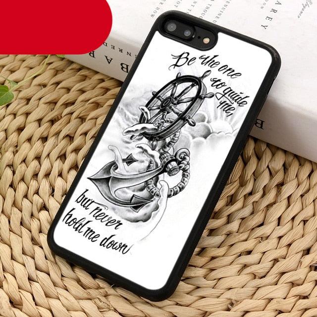 Classical Small Anchors Phone Case Cover For Iphone 14 5 6s 7 8 Plus X Xr Xs 11 12 13 Pro Max Ultra Plus Transparent Mobile Phone Case Anchor Phone Cover by Stevvex