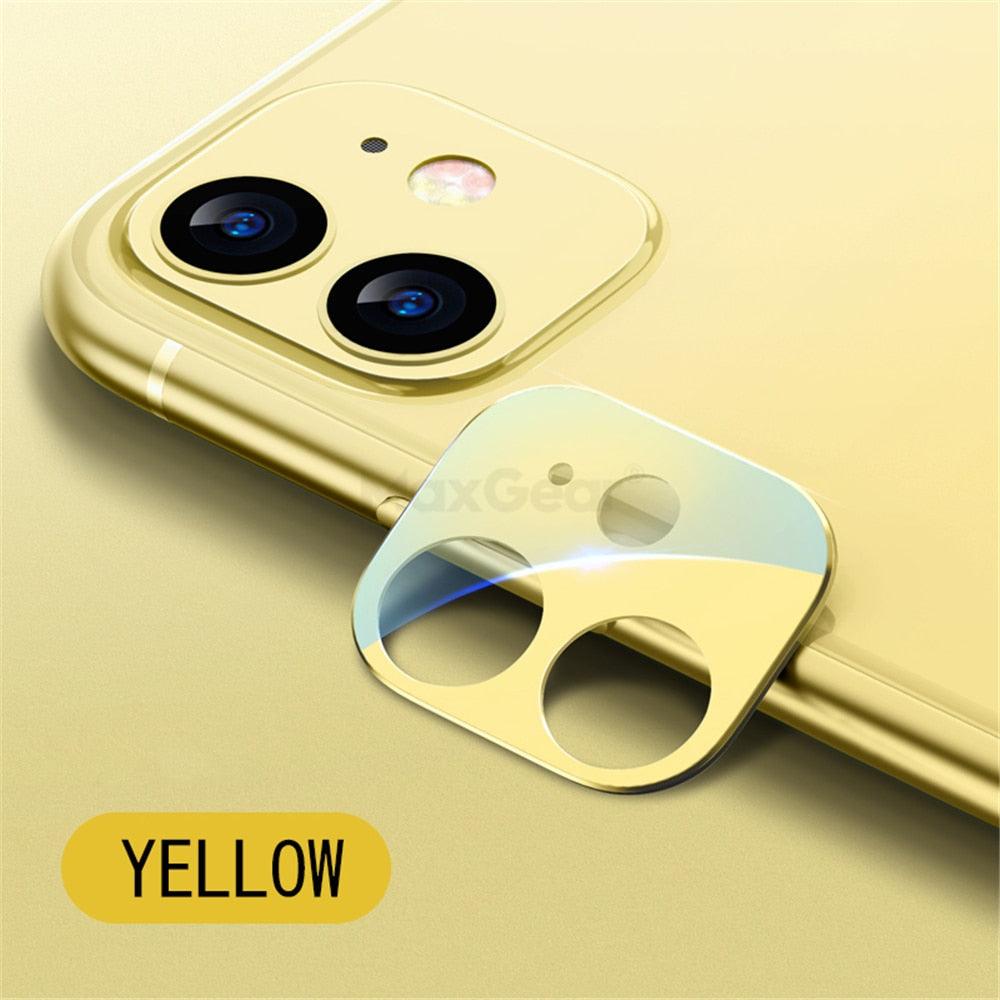 Camera Lens Tempered Glass For iPhone 12 11 Pro Max 12 Mini Full Cover Camera Ring Protector Sticker On iPhone12 Anti Scratch Camera Lens Protector 9H HD Camera Tempered Glass by Stevvex