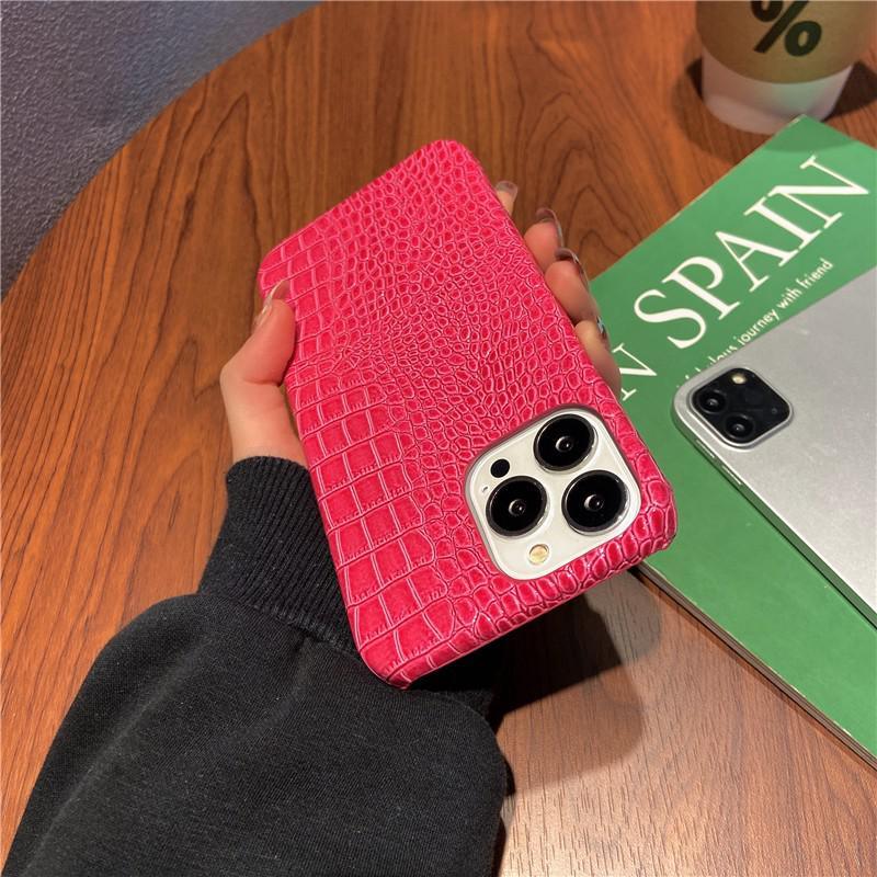Genuine Leather Case for iPhone 13 Pro Classic Pattern Real Leather Full Coverage High-end Luxury Glossy Leather Couple Soft Case For iPhone 14 11 12 13 Pro Max 7 8 Plus 2 iPhone Cover by Stevvex