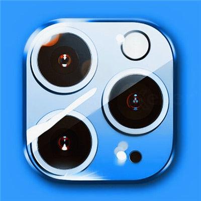 Colourful Tempered Glass Protective Film For iPhone 13 12 11 Pro Max Back Cover Camera Lens Screen Protector For iPhone 13 Mini Camera Lens Protective Lens Film by Stevvex