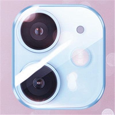 Colourful Tempered Glass Protective Film For iPhone 13 12 11 Pro Max Back Cover Camera Lens Screen Protector For iPhone 13 Mini Camera Lens Protective Lens Film by Stevvex