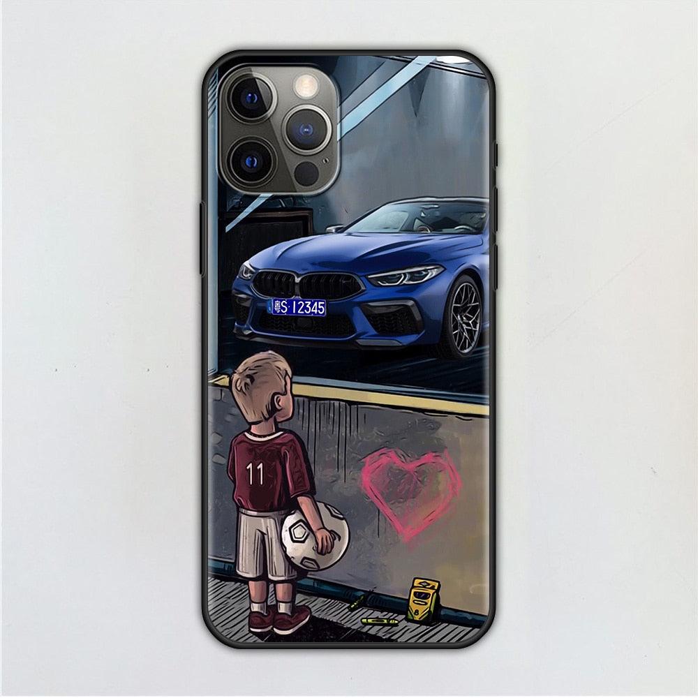 Best Phone Case For Iphone 14 11 13 12 Pro Max Mini X Xs Xr 6 6s 7 8 Plus Boy Sport Car Protective Flexible Soft Tpu Clear Phone Case by Stevvex