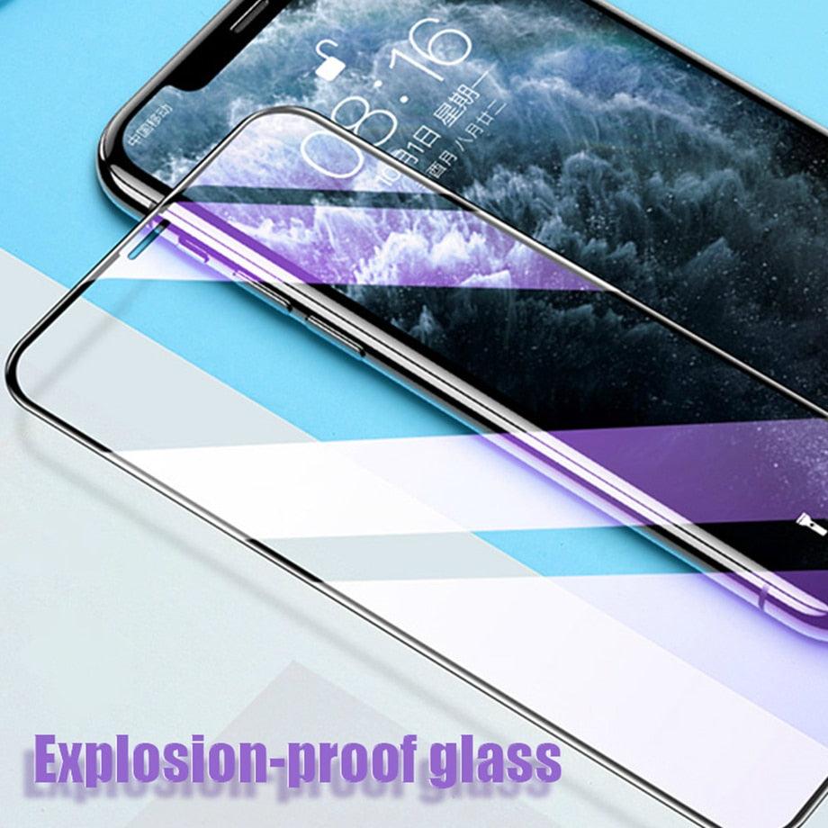 60D 4PCS Full Cover Protective Glass on For iphone 12 X XS XR Tempered Glass Iphone 13 11 Pro Max Protection Screen Protector 3X Stronger Screen Protector for iPhone by Stevvex