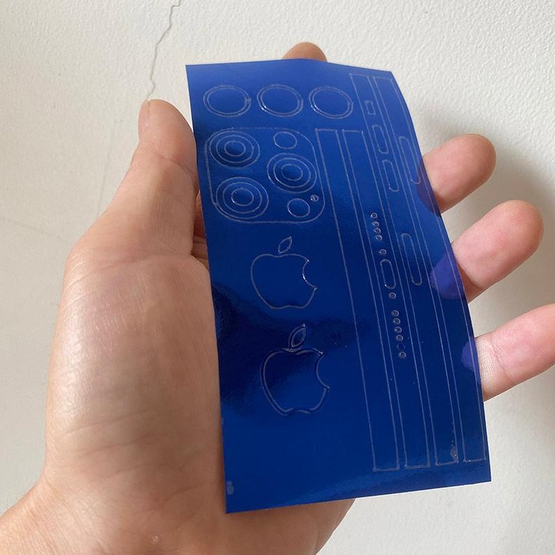 Frame Decal Skin for iPhone 13 Pro Max Side Film Cover Protector Ultra Thin Matte Stickers For 13 Mini Protector Film Side Frame Film Skin Anti-Scratch Sticker by Stevvex
