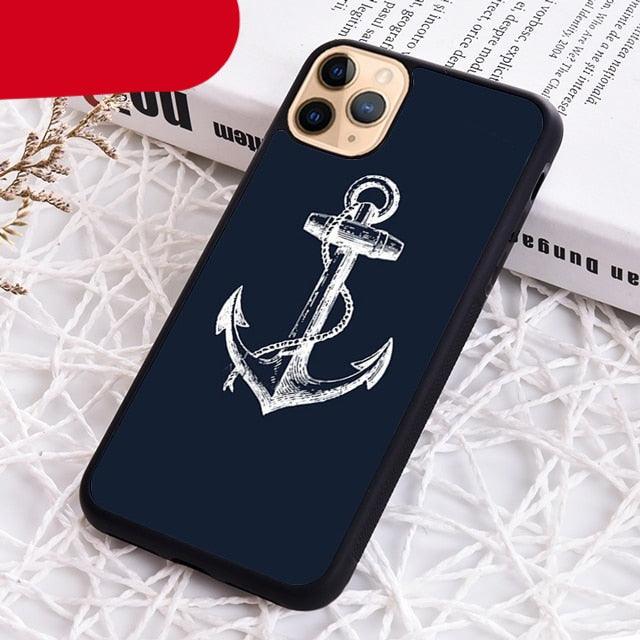 Blue Boat Anchor Printing Drawing Protection Phone Case For Iphone 14 Se 6 7 8 Plus Xr Xs 11 12 13 Pro Max Galaxy S21 22 Silicone Case Toy Story Protective Cover For Iphone by Stevvex