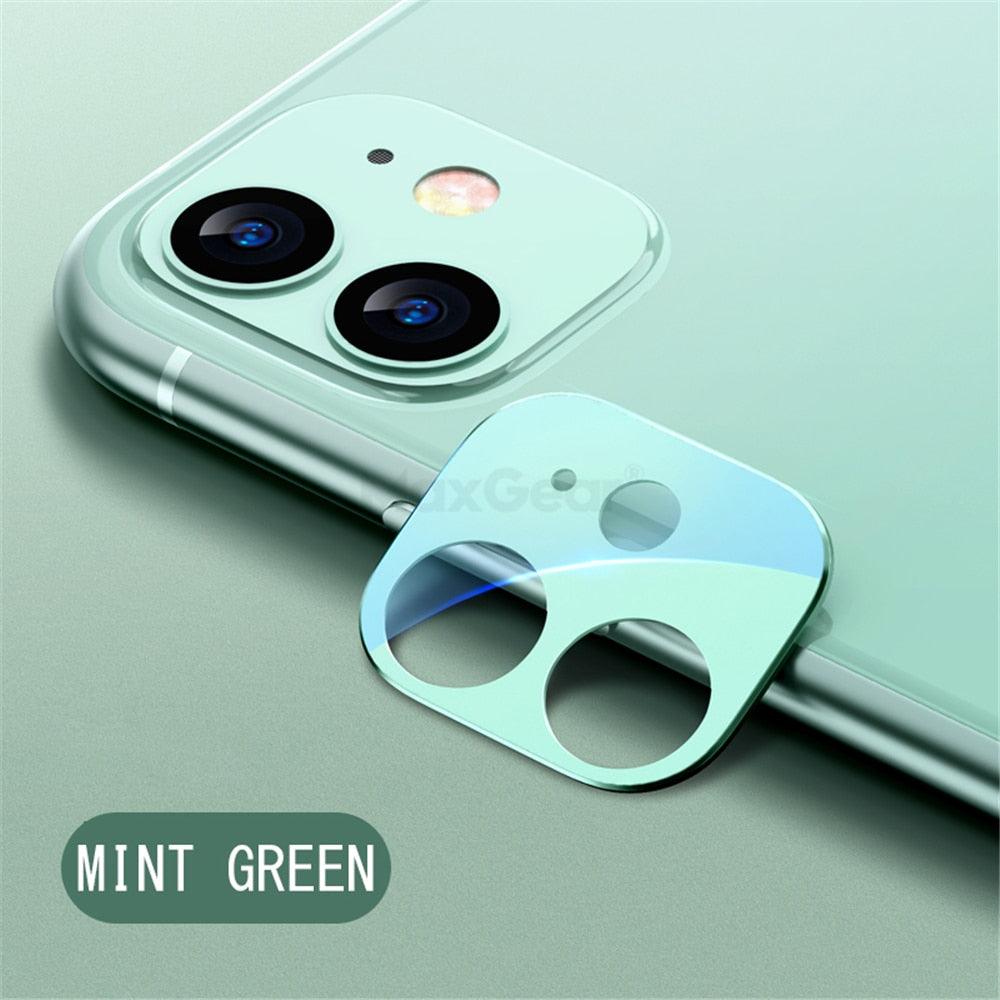 Camera Lens Tempered Glass For iPhone 12 11 Pro Max 12 Mini Full Cover Camera Ring Protector Sticker On iPhone12 Anti Scratch Camera Lens Protector 9H HD Camera Tempered Glass by Stevvex