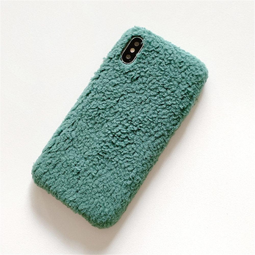 Fashion Lady Gift Case For Iphone Xs Max Xr X 11 Pro Max Se Furry Fluffy Warm Cover For Iphone 6 7 8 Plus Soft Phone Case Flexible Silicon Soft Fluffy Furry Shockproof Protective Phone Case For Iphone by Stevvex