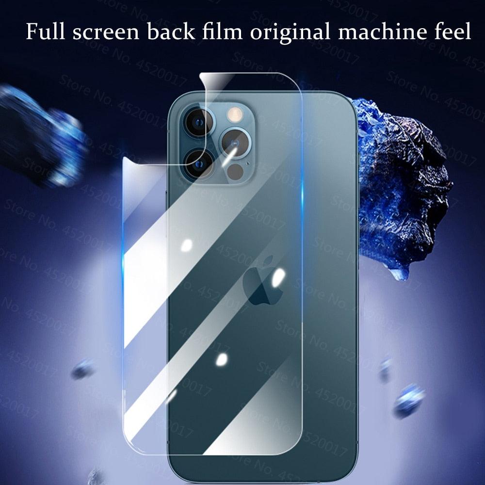 Back Tempered Glass For Iphone 12 11 13 Pro Max Xs Max Xr X 14 Pro Max Screen Protector Glass For Iphone 7 8 6 6s Se 13 12 Mini Anti-scratch Back Screen Guard For Iphone by Stevvex