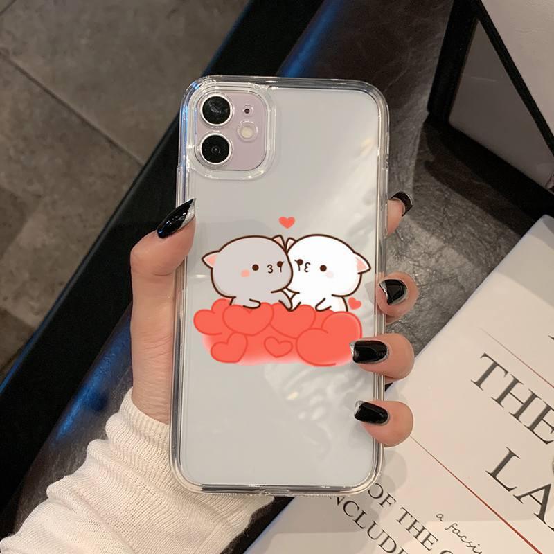 Cat Phone Case For Iphone 11 12 13 Mini Pro Xs Max 8 7 6 6s Plus X 5s Se 2020 Xr Case Polycarbonate Printed Colorful Design Silicone Phone Case by Stevvex