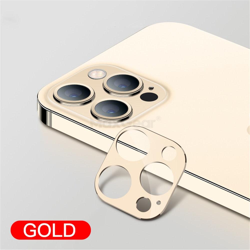 Camera Lens Tempered Glass For iPhone 12 11 Pro Max 12 Mini Full Cover Camera Ring Protector Sticker On iPhone12 Anti Scratch Camera Lens Protector 9H HD Camera Tempered Glass by Stevvex