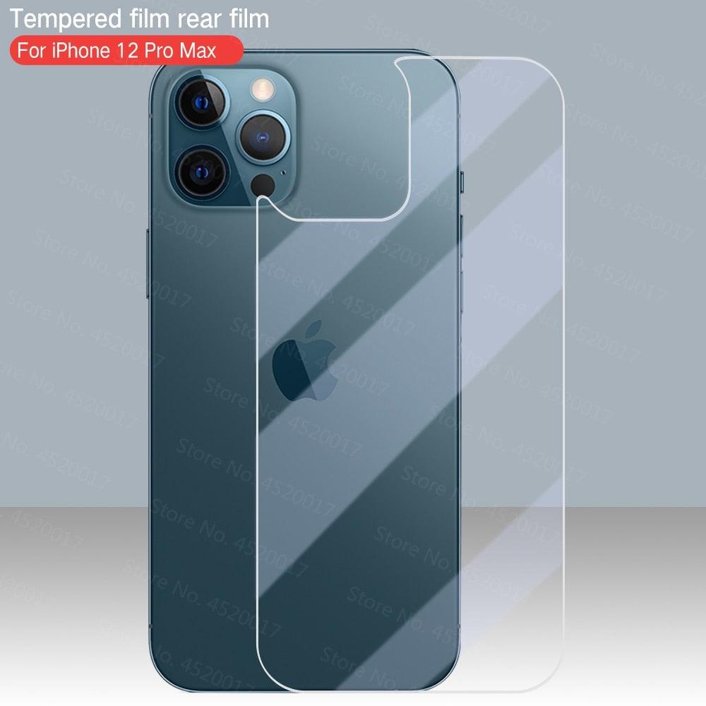 Back Tempered Glass For Iphone 12 11 13 Pro Max Xs Max Xr X 14 Pro Max Screen Protector Glass For Iphone 7 8 6 6s Se 13 12 Mini Anti-scratch Back Screen Guard For Iphone by Stevvex