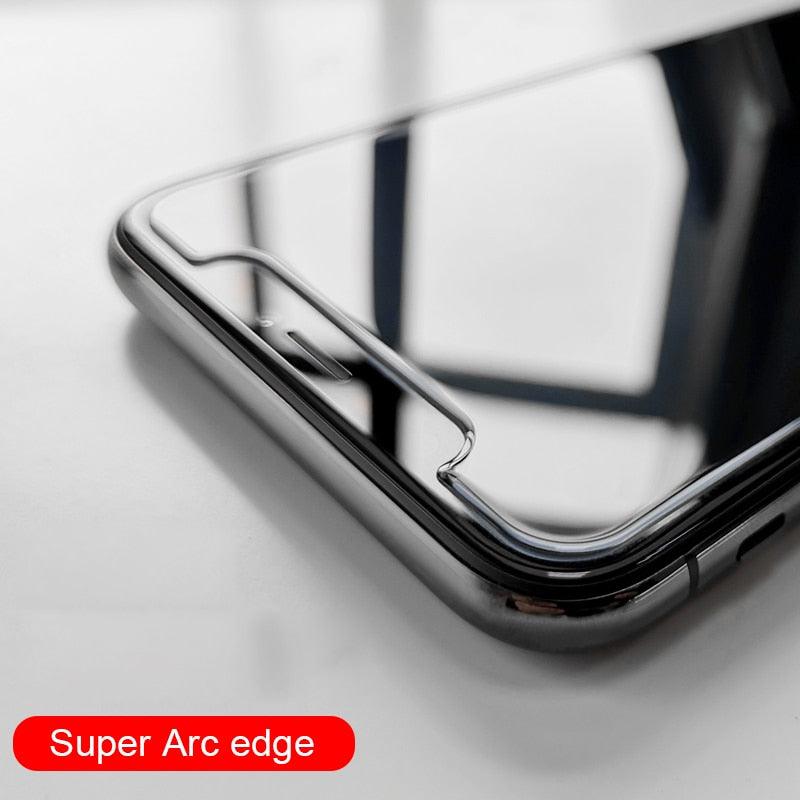 2PCS Super Big Arc Glass For iPhone 5S 12 Pro Max Mini 7 8 Plus SE 2022 Screen Protector Premium Oleophobic Coating Tempered glass Screen Protector, Premium Tempered Glass Easy Installation Frame Case-Friendly Tempered Glass Protector by Stevvex
