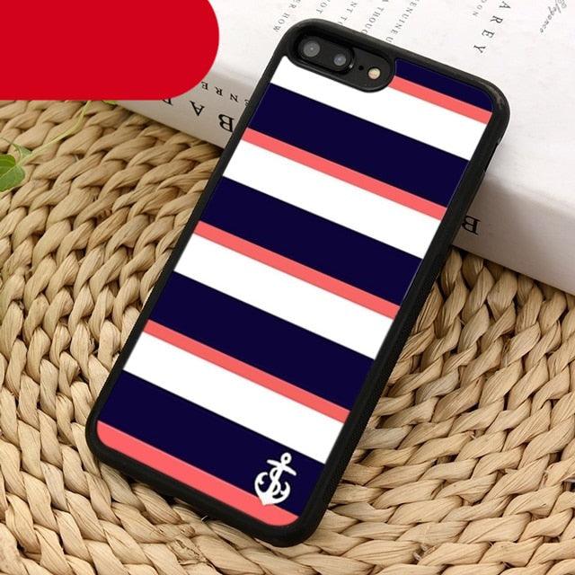 Classical Small Anchors Phone Case Cover For Iphone 14 5 6s 7 8 Plus X Xr Xs 11 12 13 Pro Max Ultra Plus Transparent Mobile Phone Case Anchor Phone Cover by Stevvex