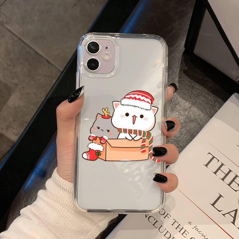 Cat Phone Case For Iphone 11 12 13 Mini Pro Xs Max 8 7 6 6s Plus X 5s Se 2020 Xr Case Polycarbonate Printed Colorful Design Silicone Phone Case by Stevvex