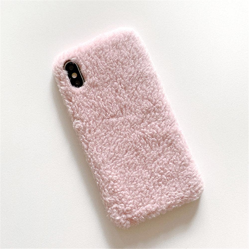 Fashion Lady Gift Case For Iphone Xs Max Xr X 11 Pro Max Se Furry Fluffy Warm Cover For Iphone 6 7 8 Plus Soft Phone Case Flexible Silicon Soft Fluffy Furry Shockproof Protective Phone Case For Iphone by Stevvex