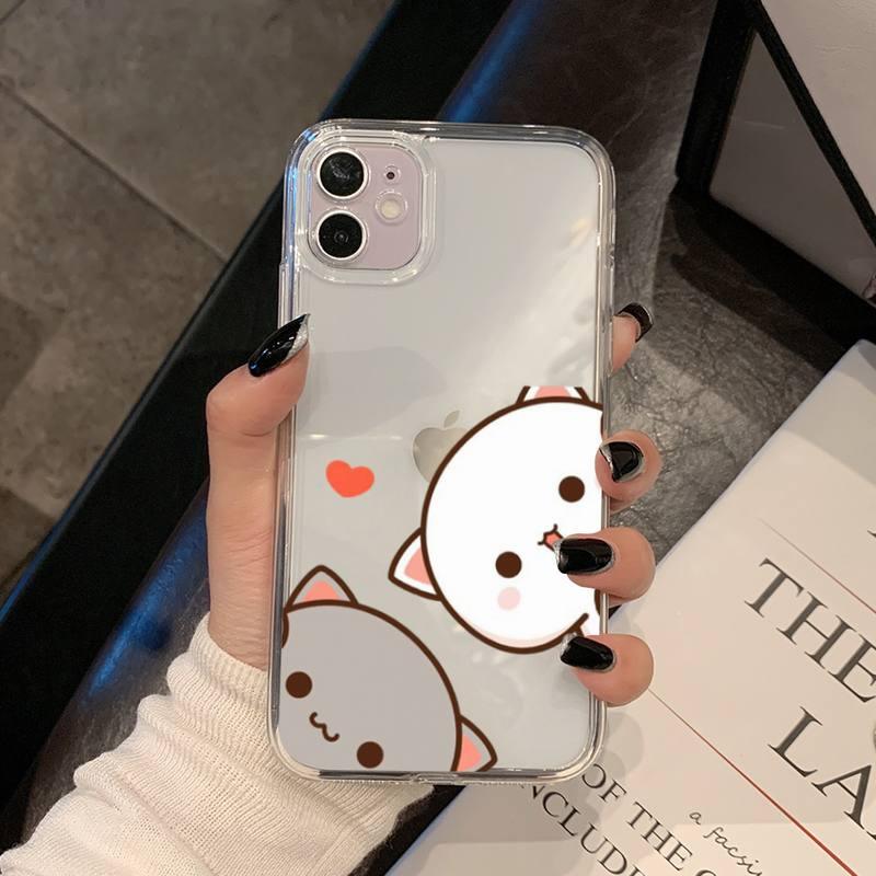 Cat Phone Case For Iphone 11 12 13 Mini Pro Xs Max 8 7 6 6s Plus X 5s Se 2020 Xr Case Polycarbonate Printed Colorful Design Silicone Phone Case by Stevvex
