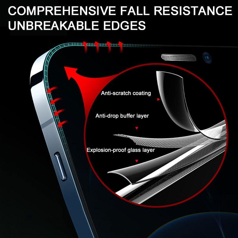 60D Full Cover Protective Glass On For iPhone 12 11 13 14 Pro Max XR Screen Protector For iPhone 11 12 13 14 Tempered Glass film by Stevvex