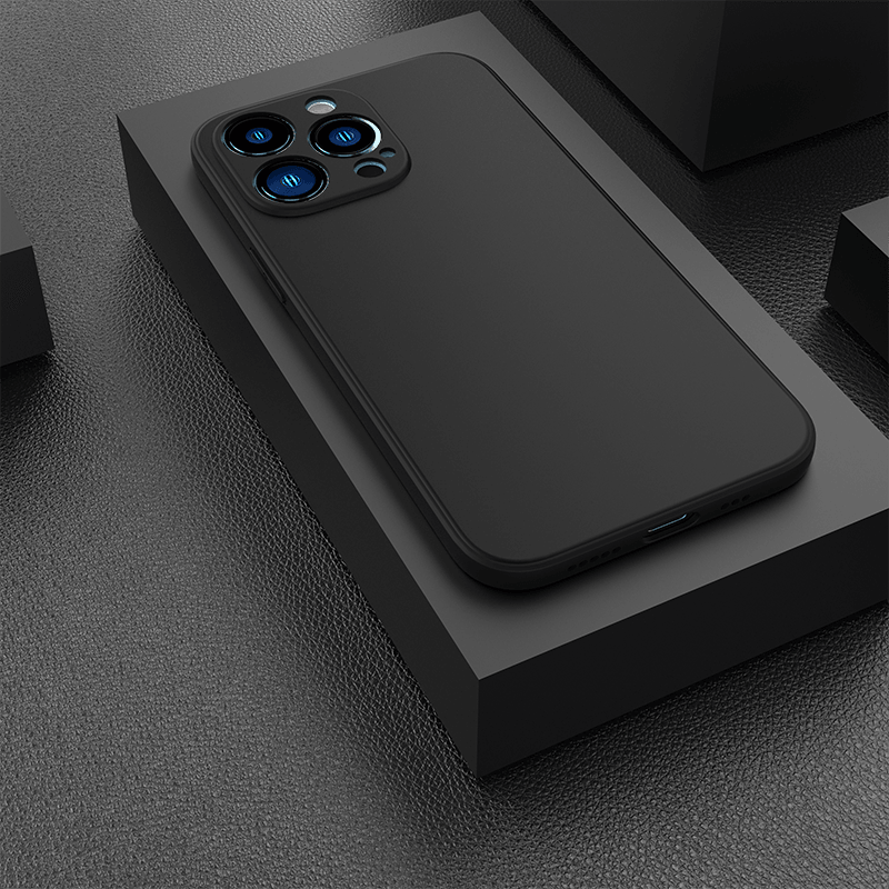 Black Case For Iphone 5 5s SE 2020 6 6s 7 8plus x 10 XR XS 11 12 13 Mini Pro MAX Silicon Cover Car Design Matte Black Silicone Back Cover For iPhone by Stevvex