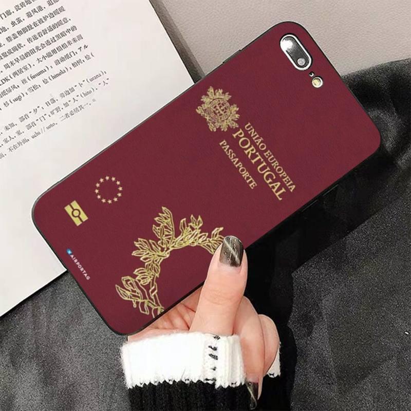 Fashion Passport Phone Case For Iphone 13 8 7 6 6s Plus X 5s Se 2020 Xr 11 12 Pro Xs Max Soft Cover Silicone Bumper Case by Stevvex