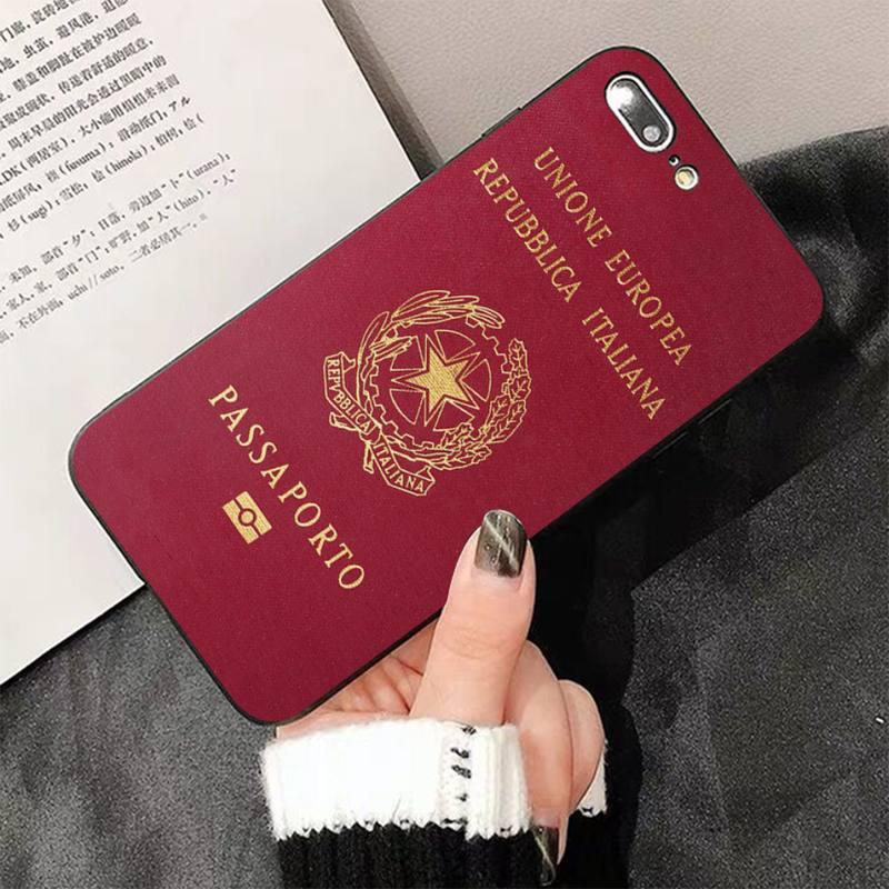 Fashion Passport Phone Case For Iphone 13 8 7 6 6s Plus X 5s Se 2020 Xr 11 12 Pro Xs Max Soft Cover Silicone Bumper Case by Stevvex
