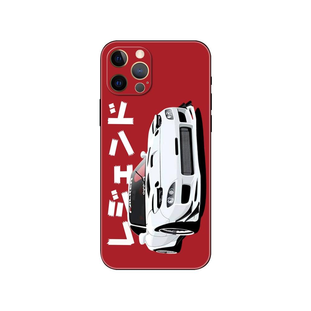 Black Phone Case Mask for iphone 5 5s se 2020 6 6s 7 8 plus x 10 XR XS 11 12 mini pro MAX Back Cover Sports Car Transparent Phone Case Silicone Back Cover For iPhone by Stevvex