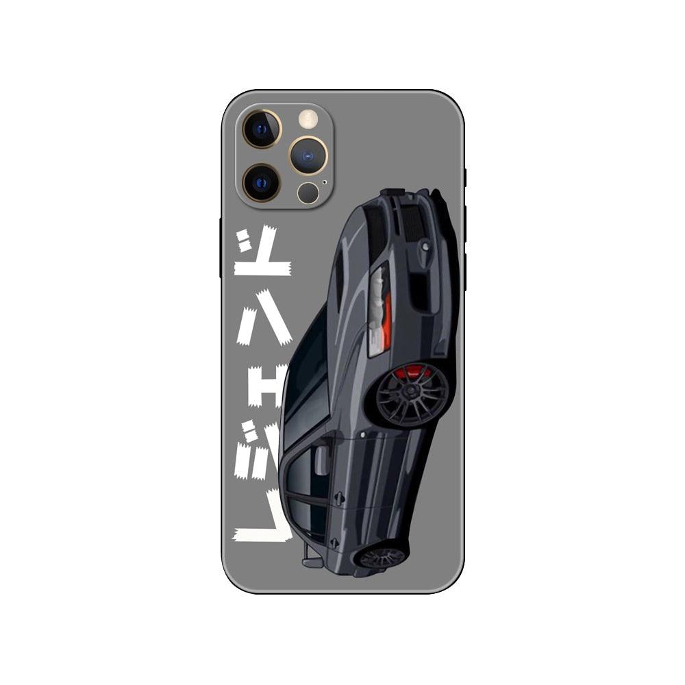 Black Phone Case Mask for iphone 5 5s se 2020 6 6s 7 8 plus x 10 XR XS 11 12 mini pro MAX Back Cover Sports Car Transparent Phone Case Silicone Back Cover For iPhone by Stevvex