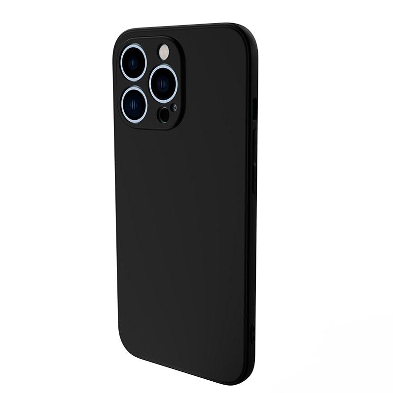 Black Case For Iphone 5 5s SE 2020 6 6s 7 8plus x 10 XR XS 11 12 13 Mini Pro MAX Silicon Cover Car Design Matte Black Silicone Back Cover For iPhone by Stevvex