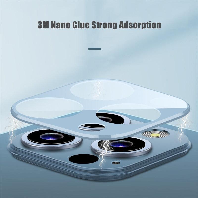 Colourful Tempered Glass Protective Film For iPhone 13 12 11 Pro Max Back Cover Camera Lens Screen Protector For iPhone 13 Mini Camera Lens Protective Lens Film by Stevvex