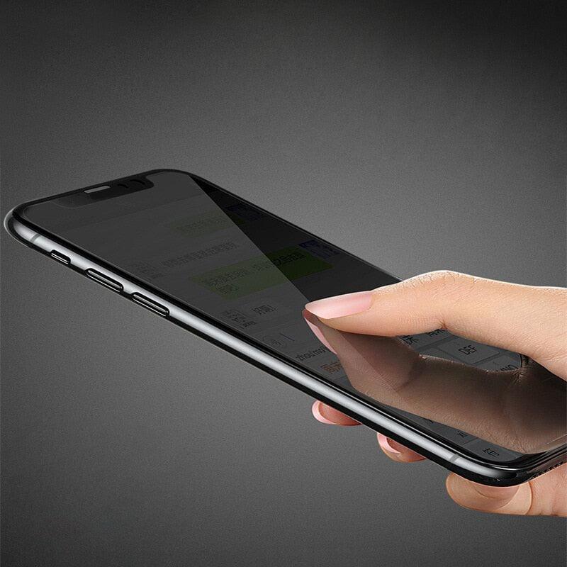 Anti-spy Screen Protector For iPhone 14 13 12 11 XS MAX XR Full Cover Private Glass For iPhone 7 8 PLUS Protective Film Anti Spy Full Coverage Case Friendly Tempered Glass Screen Protector for iPhone by Stevvex