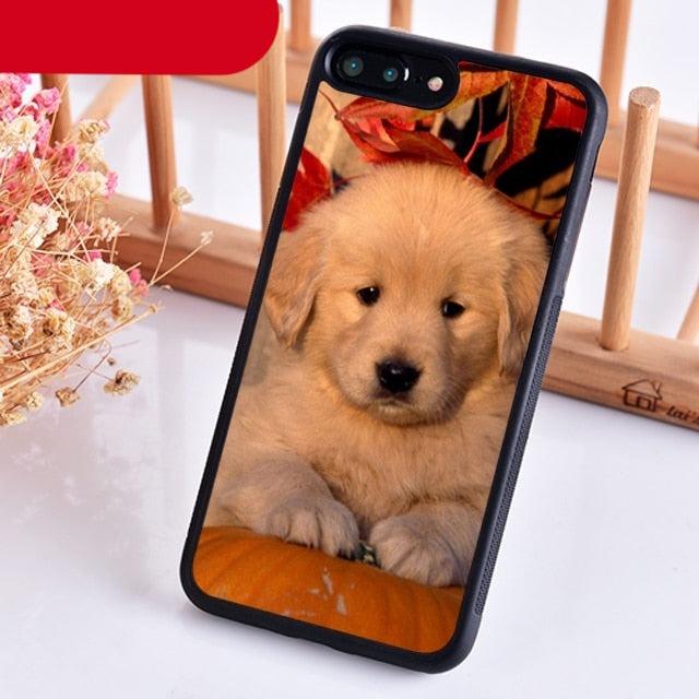 Golden Retriever Dog Cute Puppy Phone Case For Iphone 14 5 6 7 8 Plus X Xr Xs 11 12 13 Pro Max Ultra Full Protective Liquid Silicone Case Back Cover For Iphone by Stevvex