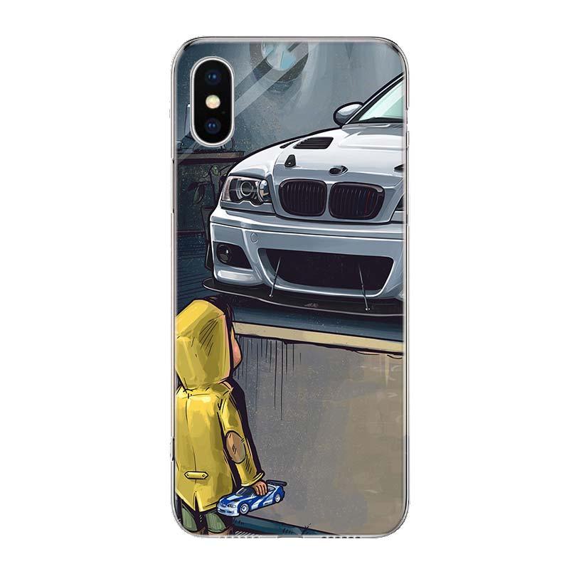 Boy See Sports Car Drift Phone Case For Iphone 14 11 12 13 Pro Max Xr X Xs Mini 8 7 Plus 6 6s Se 5s Soft Silicone Gel Cover For Iphone by Stevvex