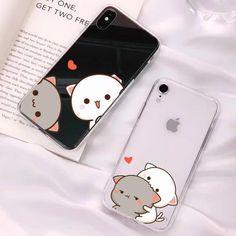 Cat Phone Case For Iphone 11 12 13 Mini Pro Xs Max 8 7 6 6s Plus X 5s Se 2020 Xr Case Polycarbonate Printed Colorful Design Silicone Phone Case by Stevvex