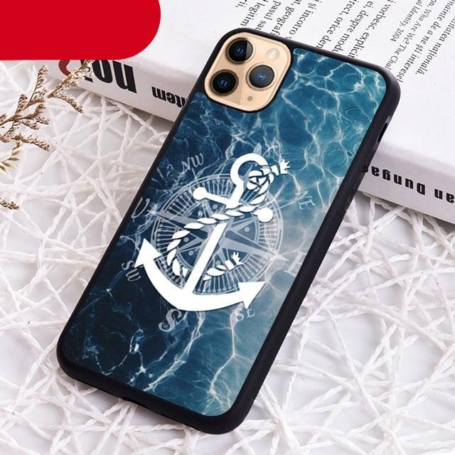 Blue Boat Anchor Printing Drawing Protection Phone Case For Iphone 14 Se 6 7 8 Plus Xr Xs 11 12 13 Pro Max Galaxy S21 22 Silicone Case Toy Story Protective Cover For Iphone by Stevvex