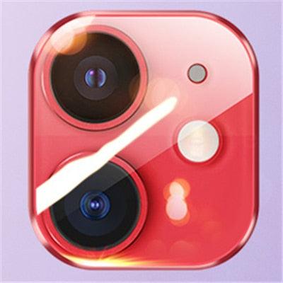 Colourful Tempered Glass Protective Film For iPhone 13 12 11 Pro Max Back Cover Camera Lens Screen Protector For iPhone 13 Mini Camera Lens Protective Lens Film by Stevvex