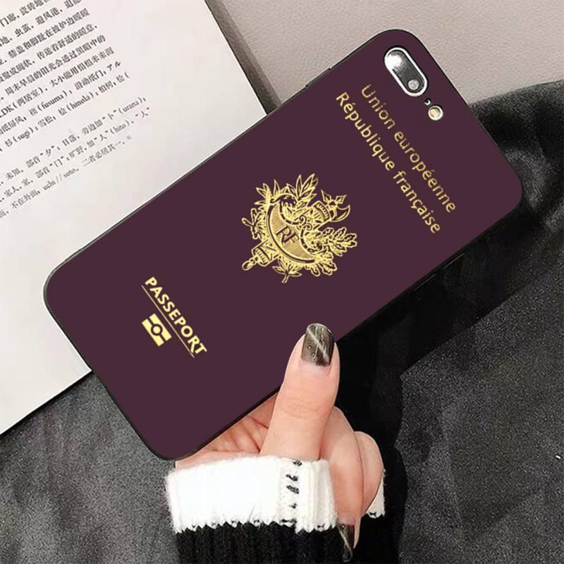 Fashion Passport Phone Case For Iphone 13 8 7 6 6s Plus X 5s Se 2020 Xr 11 12 Pro Xs Max Soft Cover Silicone Bumper Case by Stevvex