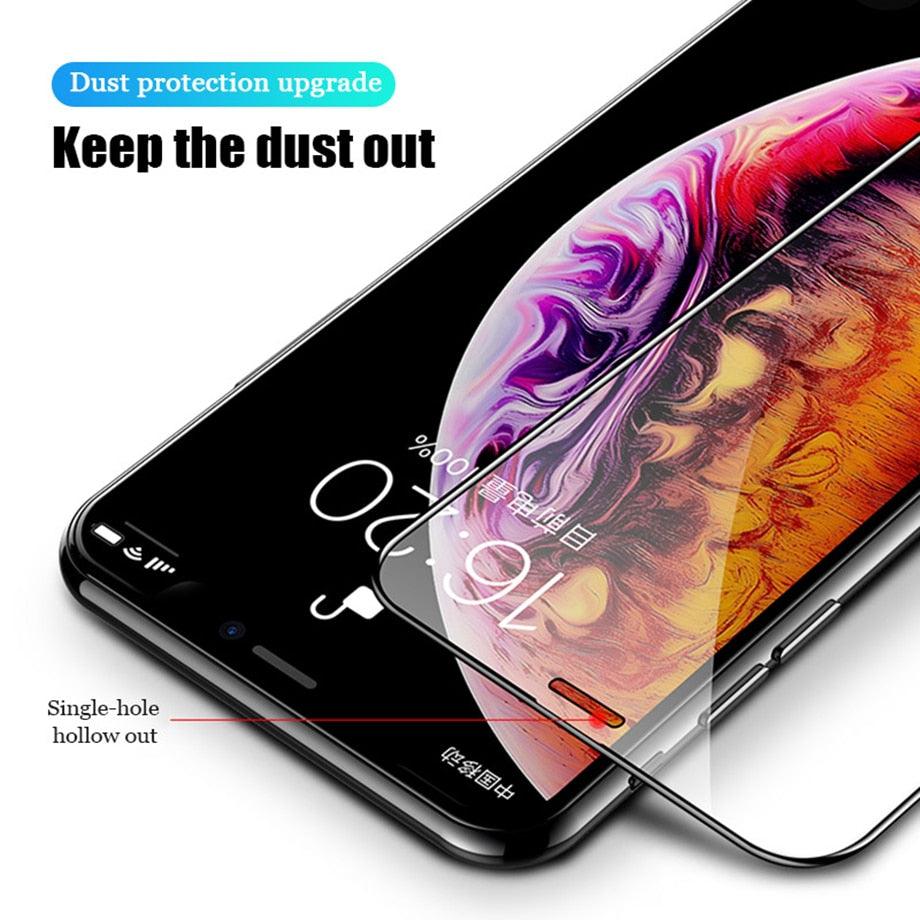 60D 4PCS Full Cover Protective Glass on For iphone 12 X XS XR Tempered Glass Iphone 13 11 Pro Max Protection Screen Protector 3X Stronger Screen Protector for iPhone by Stevvex