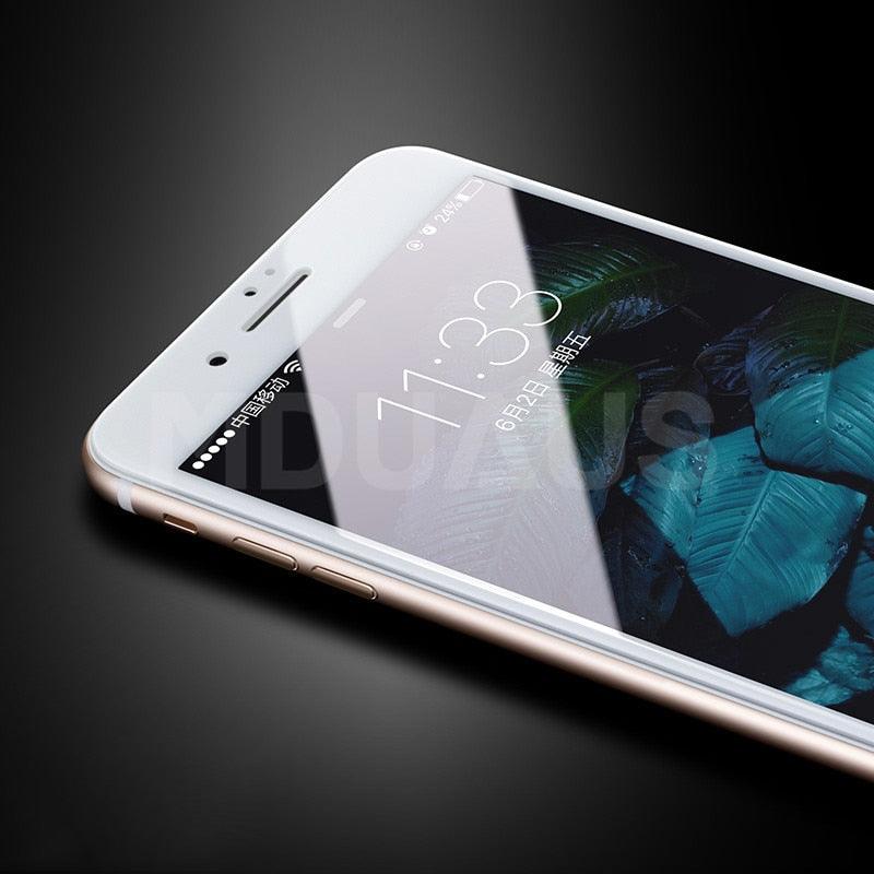 999D Protective Glass on For iPhone 8 7 6 6S Plus XR X XS Glass Full Cover iPhone 11 12 Pro Max Screen Protector Tempered Glass Full Cover Tempered Glass Screen Protector For iPhone by Stevvex