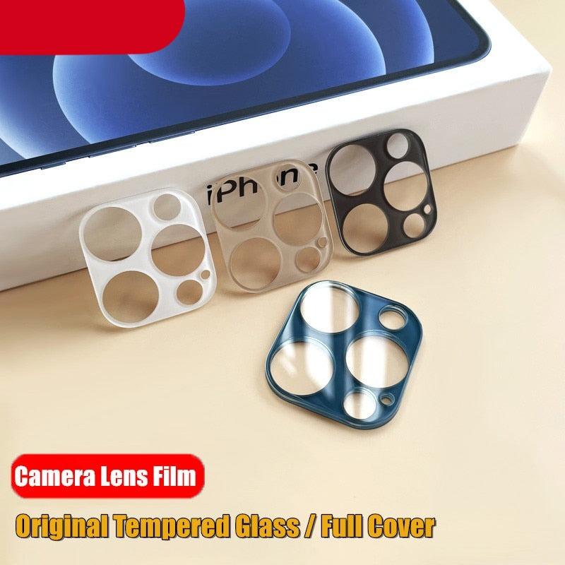 Colourful Tempered Glass Protective Film For iPhone 13 12 11 Pro Max Back Cover Camera Lens Screen Protector For iPhone 13 Mini Camera Lens Protective Lens Film by Stevvex