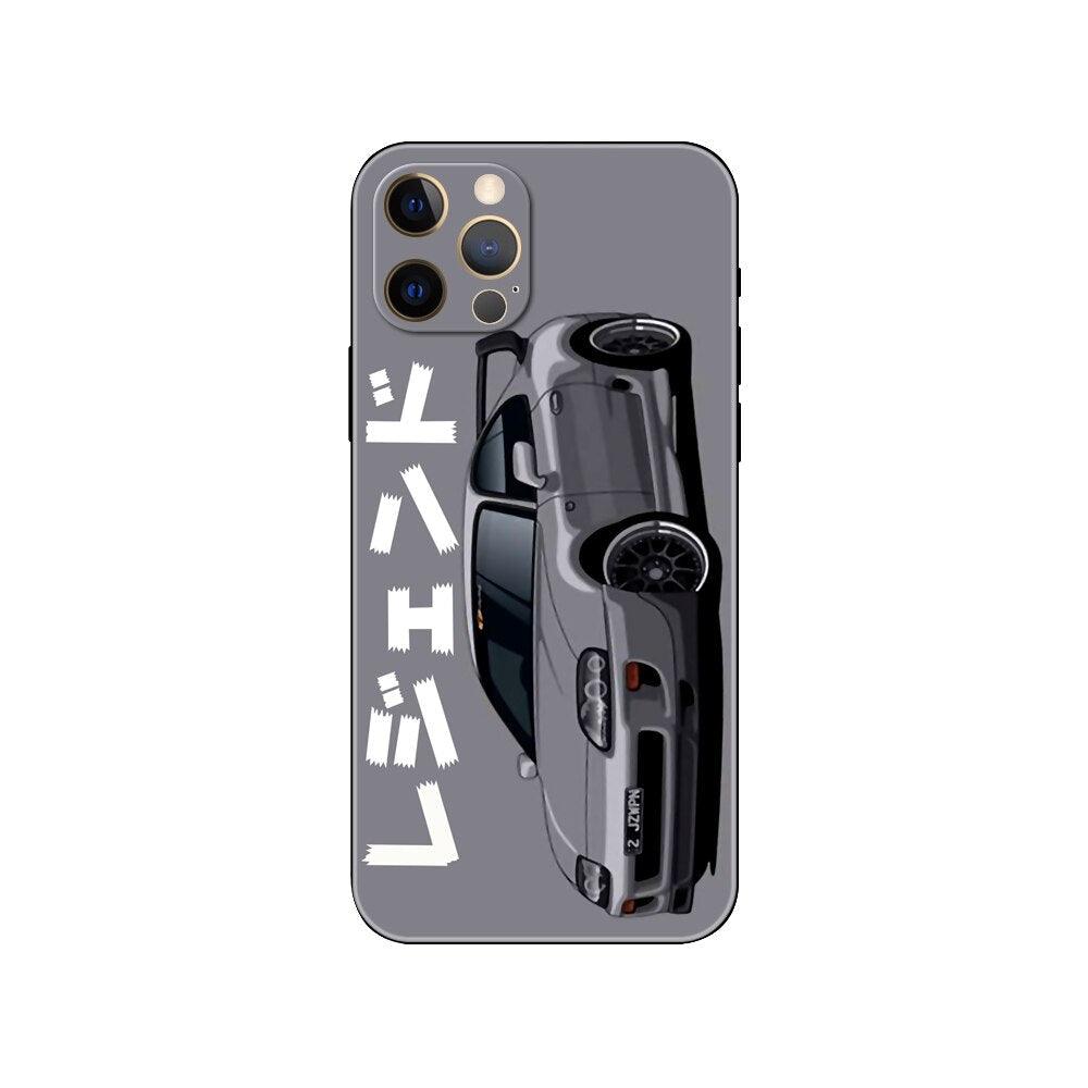 Black Phone Case Mask for iphone 5 5s se 2020 6 6s 7 8 plus x 10 XR XS 11 12 mini pro MAX Back Cover Sports Car Transparent Phone Case Silicone Back Cover For iPhone by Stevvex