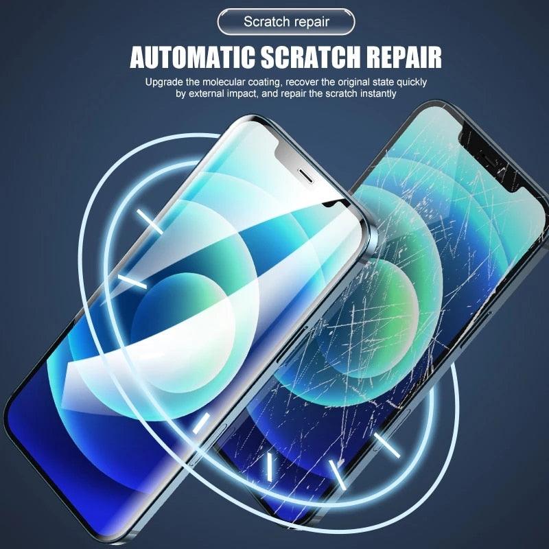 Full Cover Hydrogel Film For iPhone 13 7 8 Plus 6 6s Screen Protector 11 12 13 Pro mini XR X XS Max SE 2020 Back Film Not Glass Full Cover Screen Protector for iPhone by Stevvex