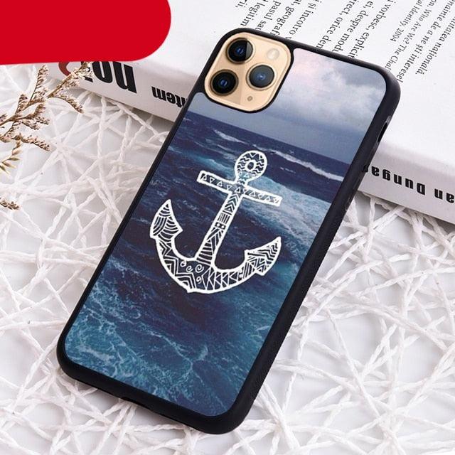 Blue Boat Anchor Printing Drawing Protection Phone Case For Iphone 14 Se 6 7 8 Plus Xr Xs 11 12 13 Pro Max Galaxy S21 22 Silicone Case Toy Story Protective Cover For Iphone by Stevvex