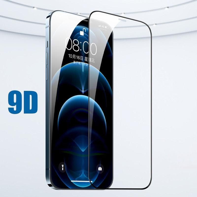 9D Full Cover Protective Glass IPhone 7 Plus 8 6 6S 5 XR XS Max Tempered Glass Iphone X Screen Protector for IPhone Se 2020 Case Scratch Resistant Easy Install Bubble Free Case Friendly Screen Protection iPhone Glass by Stevvex